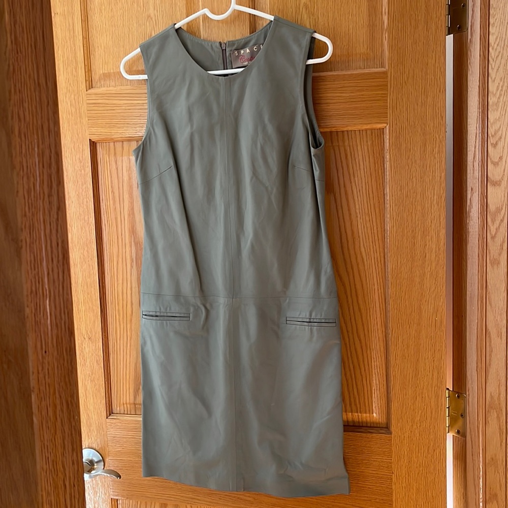 Space Couture Leather Shift Dress Size 42